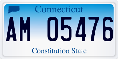 CT license plate AM05476