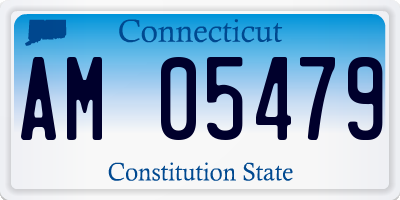 CT license plate AM05479