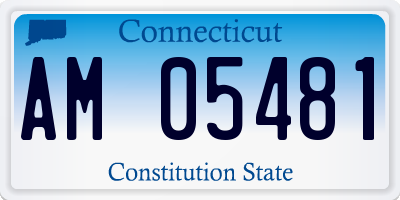 CT license plate AM05481