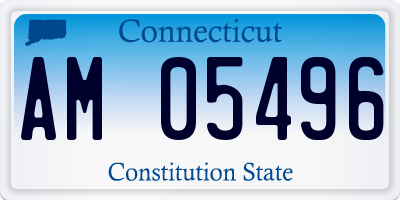 CT license plate AM05496