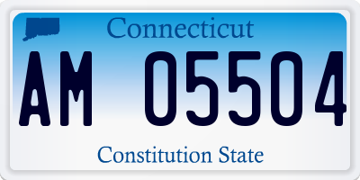 CT license plate AM05504