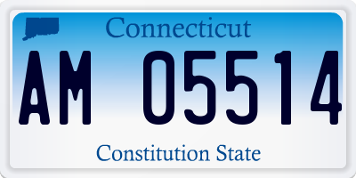 CT license plate AM05514