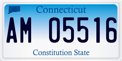 CT license plate AM05516