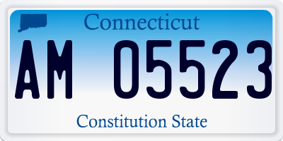 CT license plate AM05523