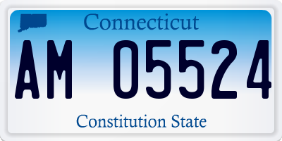 CT license plate AM05524