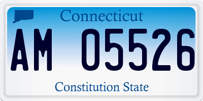 CT license plate AM05526
