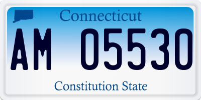 CT license plate AM05530