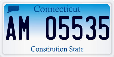 CT license plate AM05535