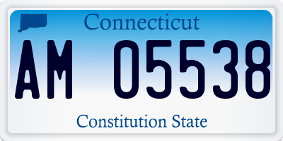 CT license plate AM05538