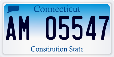 CT license plate AM05547