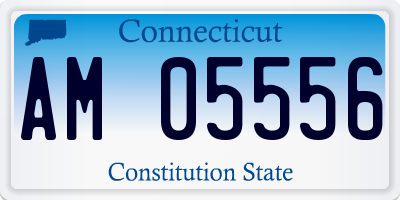 CT license plate AM05556