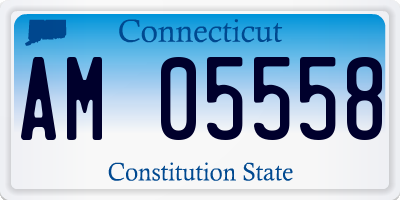 CT license plate AM05558