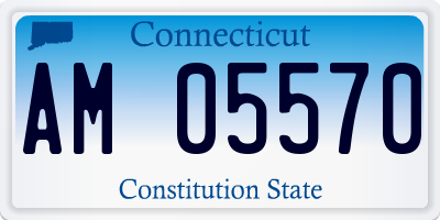 CT license plate AM05570