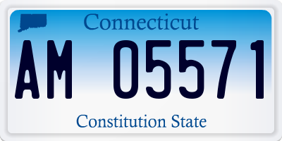 CT license plate AM05571