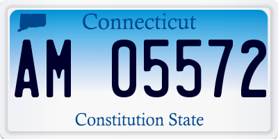 CT license plate AM05572