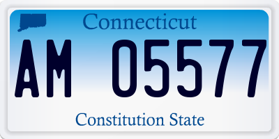 CT license plate AM05577