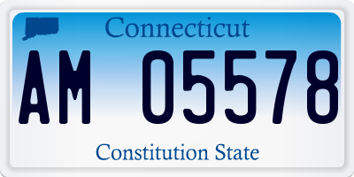 CT license plate AM05578