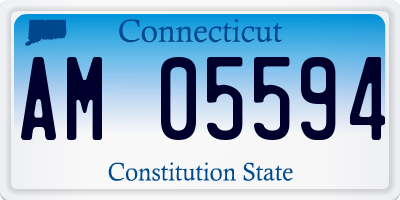 CT license plate AM05594