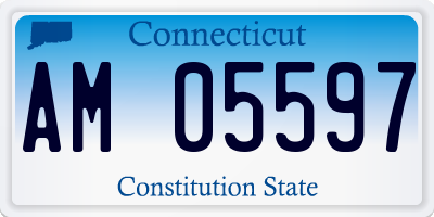 CT license plate AM05597