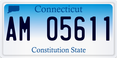 CT license plate AM05611