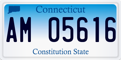 CT license plate AM05616
