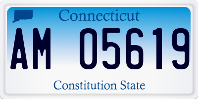 CT license plate AM05619
