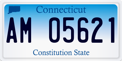 CT license plate AM05621