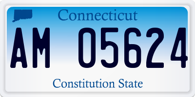 CT license plate AM05624