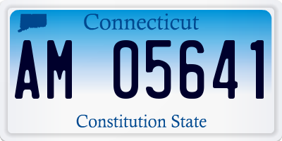 CT license plate AM05641