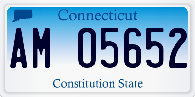 CT license plate AM05652