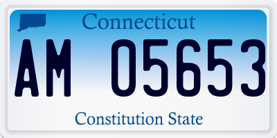 CT license plate AM05653