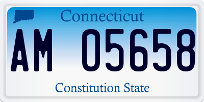 CT license plate AM05658