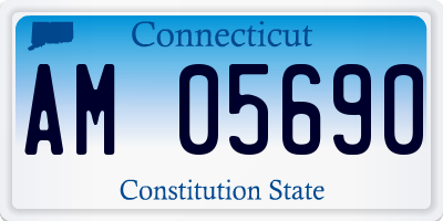 CT license plate AM05690