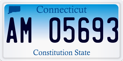 CT license plate AM05693