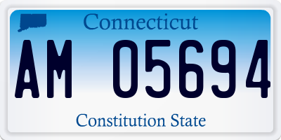 CT license plate AM05694