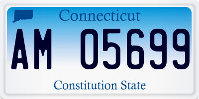 CT license plate AM05699