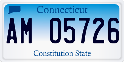 CT license plate AM05726