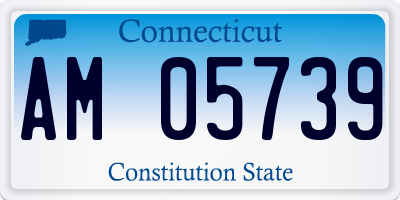 CT license plate AM05739