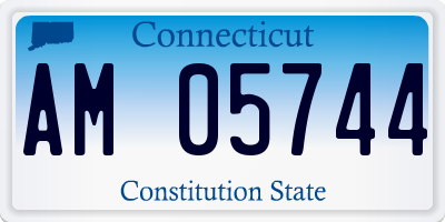 CT license plate AM05744