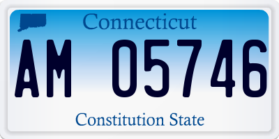 CT license plate AM05746