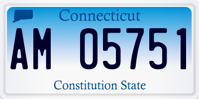 CT license plate AM05751