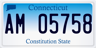 CT license plate AM05758