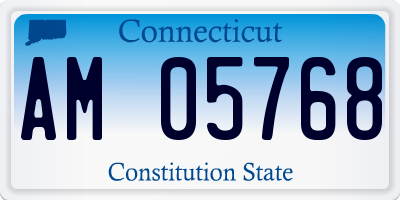 CT license plate AM05768