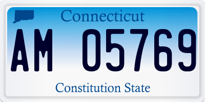 CT license plate AM05769