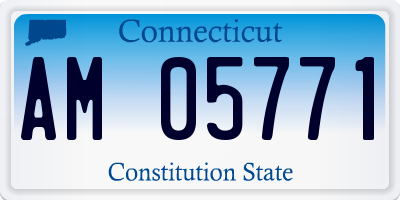 CT license plate AM05771