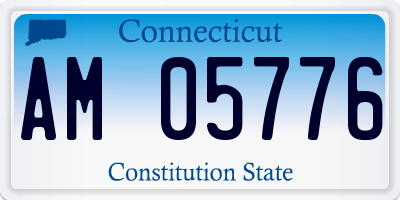 CT license plate AM05776