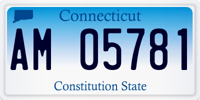 CT license plate AM05781
