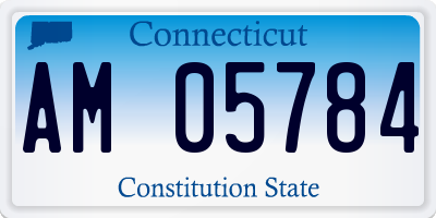 CT license plate AM05784