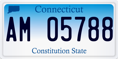 CT license plate AM05788