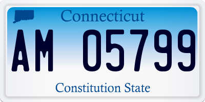 CT license plate AM05799